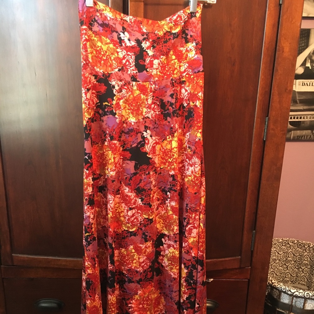 LuLaRoe Floral Maxi Skirt